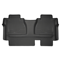 Husky Liners 14-15 Toyota Tundra Double Cab Pickup Weatherbeater Black 2nd Seat Floor Liners