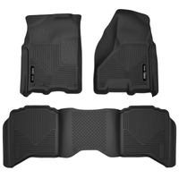 Husky Liners 09-18 Dodge Ram 1500 Crew Cab X-Act Contour Front & Second Seat Floor Liners - Black