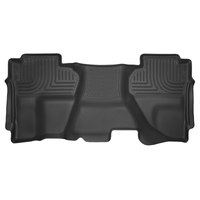 Husky Liners 14-15 Chevy Silverado Double Cab X-Act Contour Black 2nd Row Floor Liners