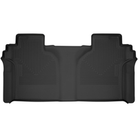 Husky Liners 19-23 Chevy Silverado 1500 CC X-Act Contour Black 2nd Seat Floor Liners (Full Coverage)