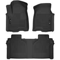 Husky Liners 19-23 Chevrolet Silverado 1500 CC X-Act Contour Front & Second Seat Floor Liners