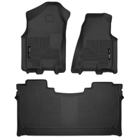 Husky Liners 19-22 Dodge Ram 1500 Crew Cab X-Act Contour Front & Second Seat Floor Liners - Black