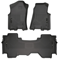 Husky Liners 19 Dodge Ram 1500 Quad Cab Weatherbeater Black Front & 2nd Seat Floor Liners