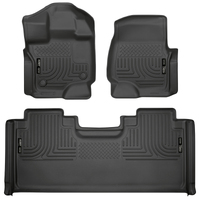 Husky Liners 15-19 F-150 SuperCab Weatherbeater Black Front & 2nd Seat Floor Liners