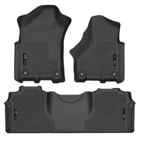 Husky Liners 19-21 RAM 2500/3500 Mega Cab Weatherbeater Front and 2nd Seat Floor Liners - Black