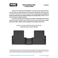 Husky Liners 21-22 Ford Bronco Sport WeatherBeater Front & 2nd Seat Floor Liners (Black)