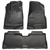 Husky Liners 10-12 Cadillac SRX WeatherBeater Combo Black Floor Liners (One Piece for 2nd Seat)