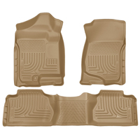 Husky Liners 07-12 Chevy Silverado/GMC Sierra Extended Cab WeatherBeater Combo Tan Floor Liners