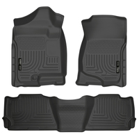 Husky Liners 07-13 GM Escalade/Suburban/Yukon WeatherBeater Black Front & 2nd Seat Floor Liners