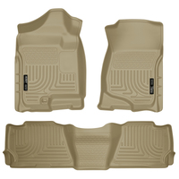 Husky Liners 07-13 GM Escalade/Suburban/Yukon WeatherBeater Tan Front & 2nd Seat Floor Liners