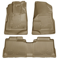 Husky Liners 09-12 Ford Escape/Mazda Tribute (Base/Hybrid) WeatherBeater Combo Tan Floor Liners