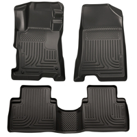 Husky Liners 08-12 Honda Accord (4DR) WeatherBeater Combo Black Floor Liners (One Piece for 2nd Row)