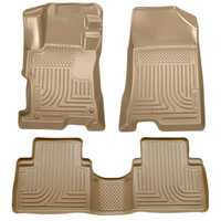 Husky Liners 08-12 Honda Accord (4DR) WeatherBeater Combo Tan Floor Liners (One Piece for 2nd Row)