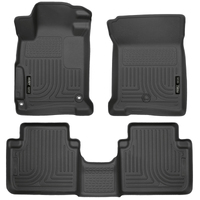 Husky Liners 2013 Honda Accord WeatherBeater Black Front & 2nd Seat Floor Liners (4-Door Sedan Only)