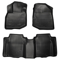 Husky Liners 09-12 Honda Fit WeatherBeater Combo Black Floor Liners