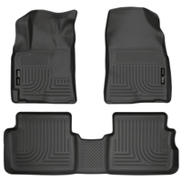 Husky Liners 09-12 Toyota Corolla/Matrix/Pontiac Vibe (FWD) WeatherBeater Combo Black Floor Liners