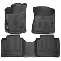 Husky Liners 15 Toyota Venza WeatherBeater Front & Second Row Tan Floor Liners