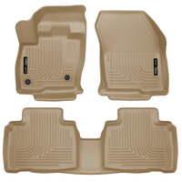 Husky Liners 2015 Ford Edge WeatherBeater Front & 2nd Row Combo Tan Floor Liners