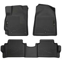 Husky Liners 2017 Hyundai Elantra Weatherbeater Black Front and Second Row Floor Liners