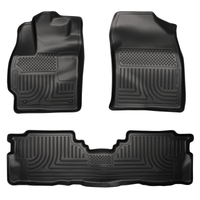 Husky Liners 2012 Toyota Prius v WeatherBeater Combo Black Floor Liners