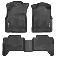 Husky Liners 05-13 Toyota Tacoma WeatherBeater Combo Black Floor Liners