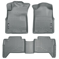 Husky Liners 05-13 Toyota Tacoma WeatherBeater Combo Grey Floor Liners