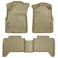 Husky Liners 05-13 Toyota Tacoma WeatherBeater Combo Tan Floor Liners