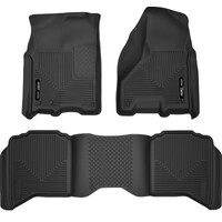 Husky Liners 2012 Dodge Ram 1500/2500 Crew Cab WeatherBeater Combo Black Floor Liners