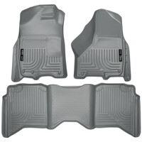 Husky Liners 2012 Dodge Ram 1500/2500/3500 Crew Cab WeatherBeater Combo Gray Floor Liners