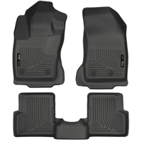 Husky Liners 2015 Jeep Renegade Weatherbeater Black Front and Second Row Floor Liners