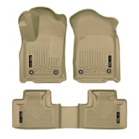 Husky Liners 16-22 Dodge Durango Weatherbeater Tan Front & 2nd Seat Floor Liners