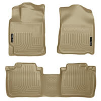 Husky Liners 10-13 Lexus RX350/RX450h WeatherBeater Tan Front & 2nd Seat Floor Liners