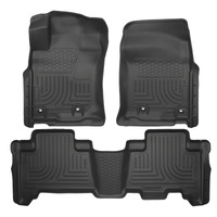 Husky Liners 2013 Toyota 4Runner WeatherBeater Black Front & 2nd Seat Floor Liners