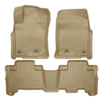 Husky Liners 2013 Toyota 4Runner WeatherBeater Tan Front & 2nd Seat Floor Liners