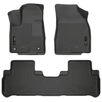 Husky Liners 14 Toyota Highlander Weatherbeater Black Front & 2nd Seat Floor Liners