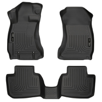 Husky Liners Subaru 12-14 Impreza/2015 WRX/STi WeatherBeater Combo Front&2nd Row Black Floor Liners