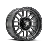 ICON Alpha 17x8.5 6x135 6mm Offset 5in BS 87.1mm Bore Titanium Wheel