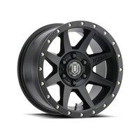 ICON Rebound 17x8.5 6x135 6mm Offset 5in BS 87.1mm Bore Satin Black Wheel