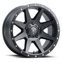 ICON Rebound 20x9 6x5.5 0mm Offset 5in BS Satin Black Wheel