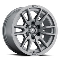 ICON Vector 6 17x8.5 6x120 0mm Offset 4.75in BS 67mm Bore Titanium Wheel