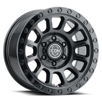 ICON Hulse 17 X 8.5 6 X 135 6mm Offset 5in BS Double Black