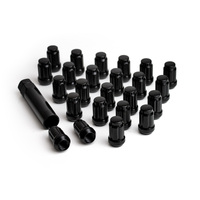 ICON Alloys Lug Nut Kit Black - 12x1.5 - 24 Lug Nuts w/ Key