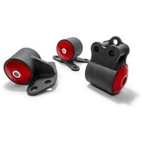 Innovative 92-95 Civic B/D Series Black Steel Mounts 95A Bushings (3 Bolt)