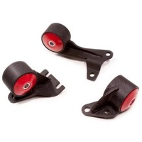 Innovative 88-91 Civic D-Series Black Steel Mounts 60A Bushings (Wagon 4WD Cable)