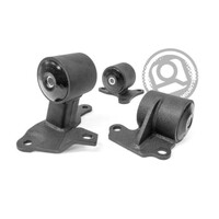 Innovative 94-97 Accord H-Series Black Steel Mounts 85A Bushings (Auto to Manual)