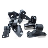 Innovative 96-00 Honda Civic Conversion Engine Mount Kit K-Series Black Steel Mounts 60A Bushings