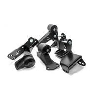 Innovative 96-00 Civic K-Series Black Steel Mounts 85A Bushings (EG/DC Subframe)