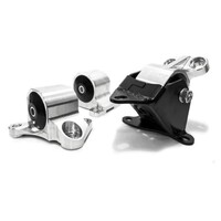 Innovative 96-00 Civic B/D Series Black Aluminum Mounts Solid Bushings (2 Bolt)