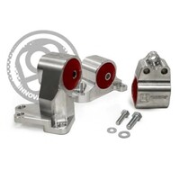 Innovative 94-01 Acura Integra B/D Series Auto - Manual Silver Aluminum Mounts 75A Bushings (3 Bolt)