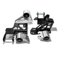 Innovative 92-95 Civic K-Series Black Aluminum Mounts 95A Bushings (Not K24 Trans)